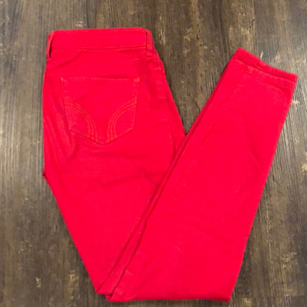 Hollister Red Skinny Jeans